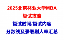 【2025北京林业大学MBA复试面试问答真题回忆版】复试分数线/往年录取数据分析/复试内容/复试难度分析及建议