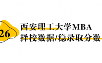 【26择校保底分】西安理工大学MBA非全学费/录取分数线/录取概率统计/稳上岸分数预测