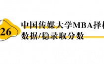 【26 择校保底分】 中国传媒大学 MBA非全学费/录取分数线/录取概率统计/稳上岸分数预测