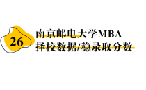 【26 择校保底分】南京邮电大学 MBA非全学费/录取分数线/录取概率统计/稳上岸分数预测