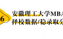 【26择校保底分】安徽理工大学MBA非全学费/录取分数线/录取概率统计/稳上岸分数预测